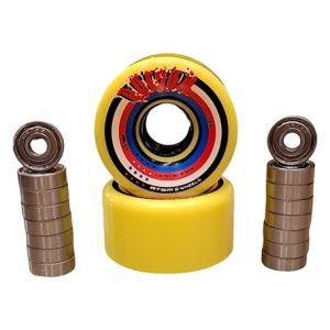 Poison Skate Wheels 8 Pieces with 16 pc Skates (627) Bearings